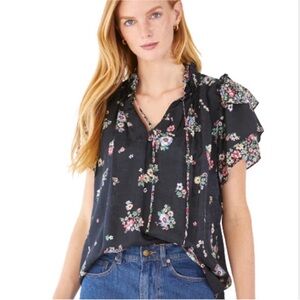 Hunter Bell Millie silk floral blouse